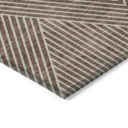 Tapis Chantille géométrique moderne lavable en machine pour intérieur/extérieur