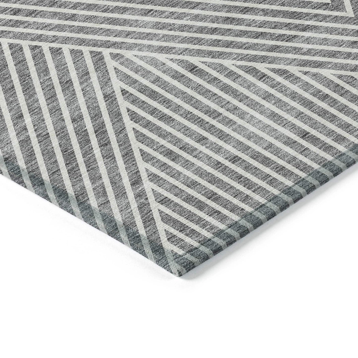 Tapis Chantille géométrique moderne lavable en machine pour intérieur/extérieur