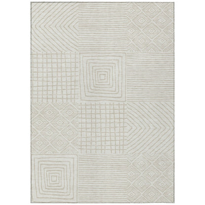 Tapis moderne en mosaïque Chantille lavable en machine pour intérieur/extérieur
