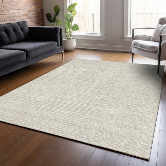 Tapis moderne en mosaïque Chantille lavable en machine pour intérieur/extérieur