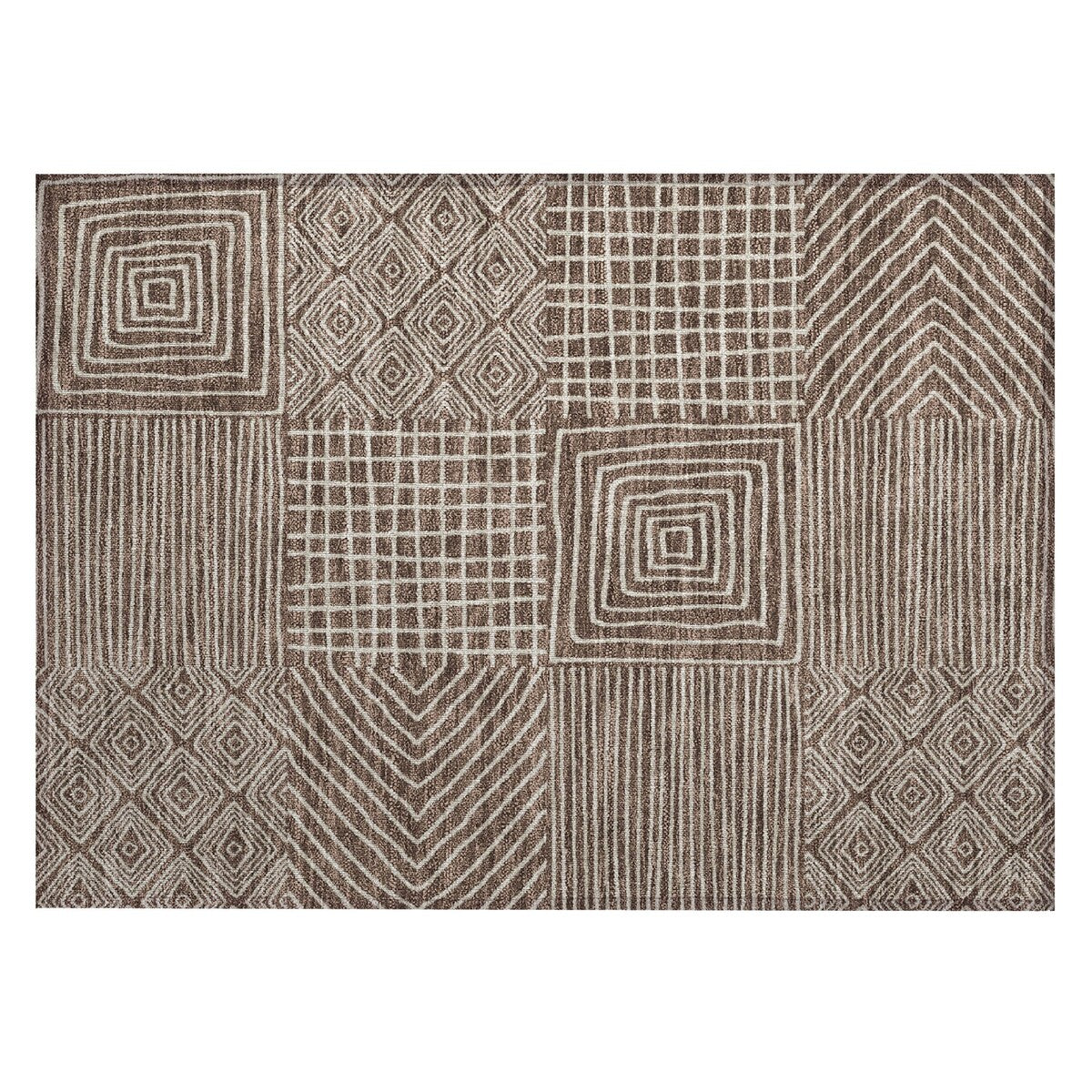 Tapis moderne en mosaïque Chantille lavable en machine pour intérieur/extérieur