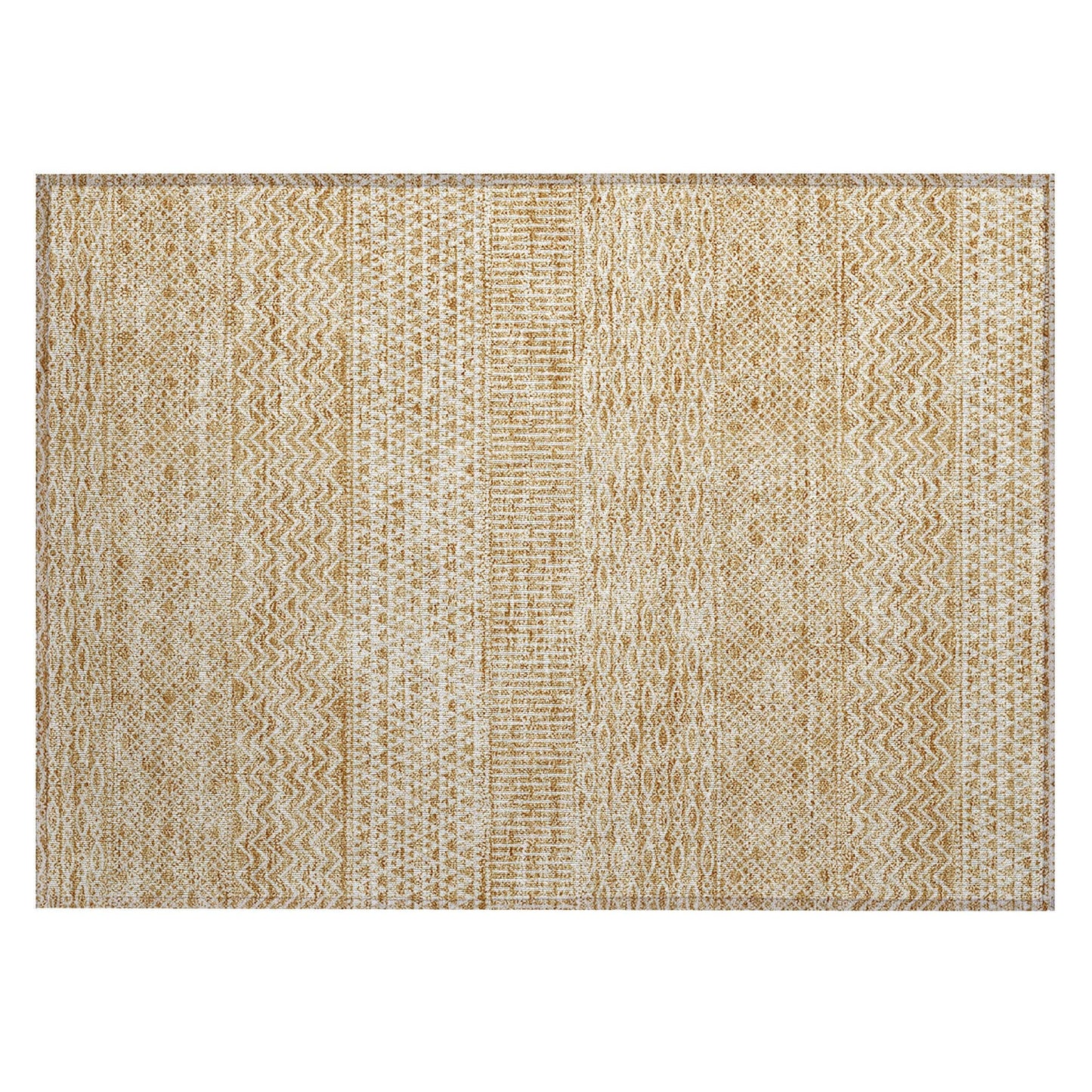 Tapis Chantille à rayures modernes, lavable en machine, pour intérieur et extérieur