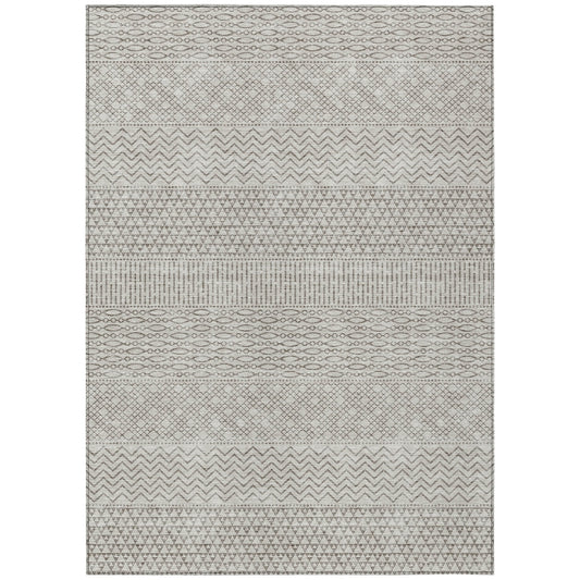 Tapis Chantille à rayures modernes, lavable en machine, pour intérieur et extérieur
