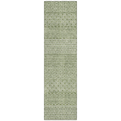 Tapis Chantille à rayures modernes, lavable en machine, pour intérieur et extérieur