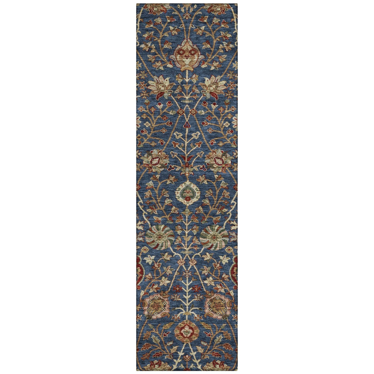 Tapis traditionnel Kashan Chantille lavable en machine pour intérieur/extérieur