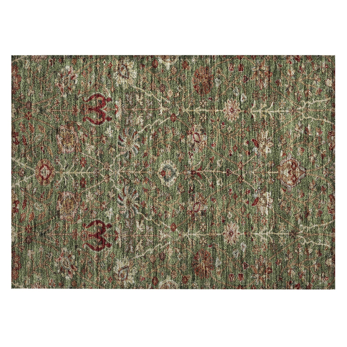 Tapis traditionnel Kashan Chantille lavable en machine pour intérieur/extérieur