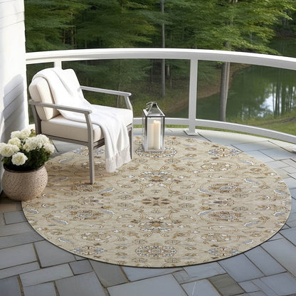 Tapis traditionnel KashanChantille lavable en machine pour intérieur/extérieur