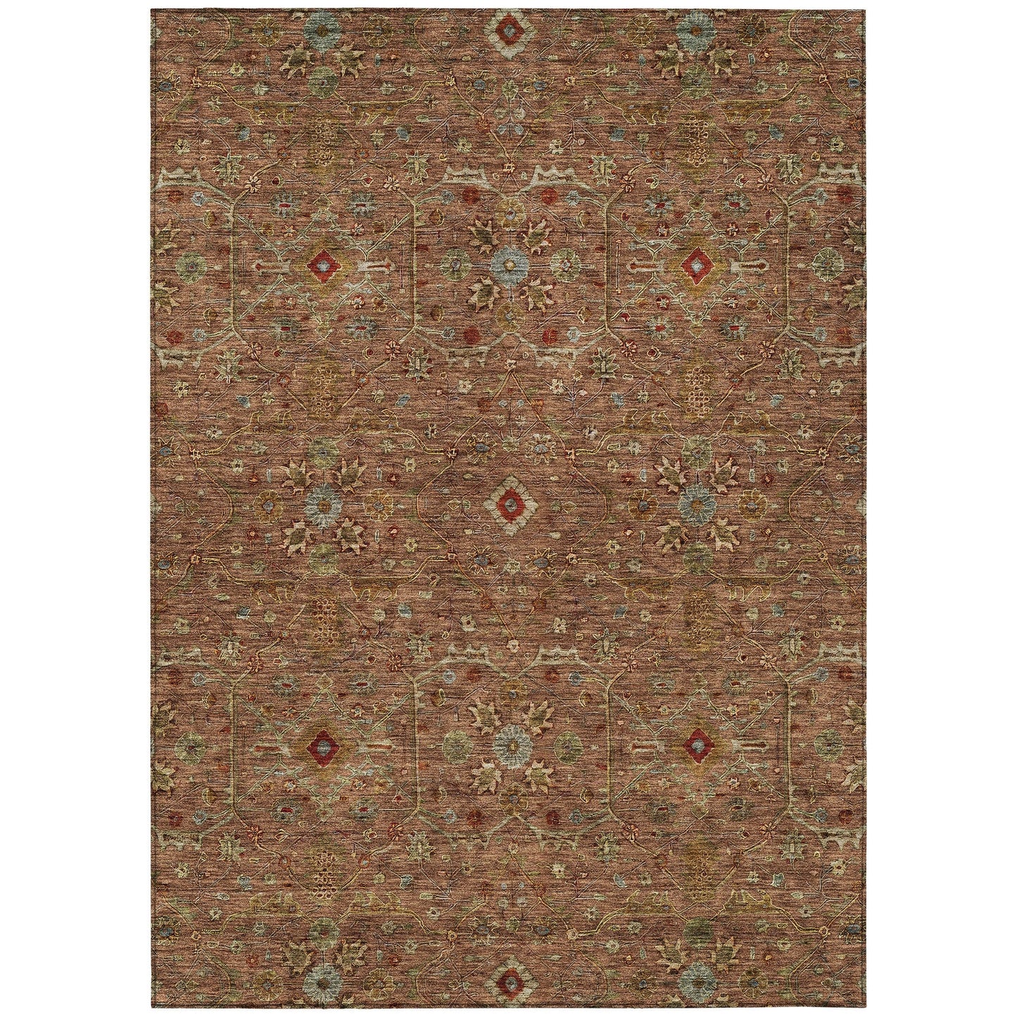 Tapis persan traditionnel en chantille lavable en machine pour intérieur/extérieur