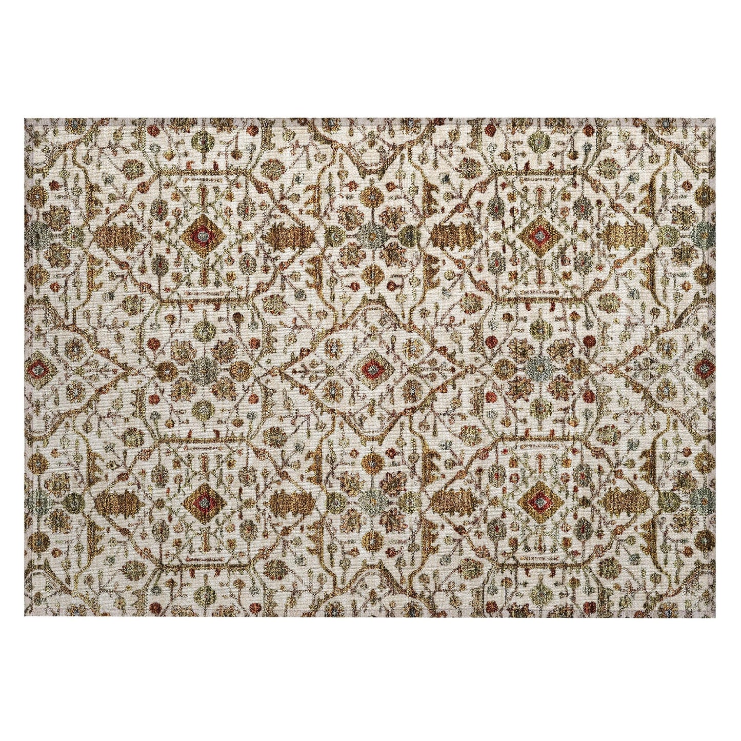 Tapis persan traditionnel en chantille lavable en machine pour intérieur/extérieur