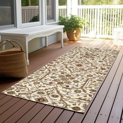 Tapis persan traditionnel en chantille lavable en machine pour intérieur/extérieur