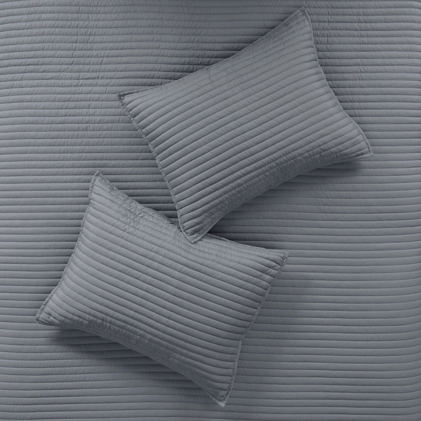 Collection de couette et de courtepointe imprimée en seersucker 8 pièces Madison Park Anchorage