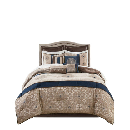 Madison Park Essentials Parker Jacquard Brodé 24 Pièces Chambre dans un Sac