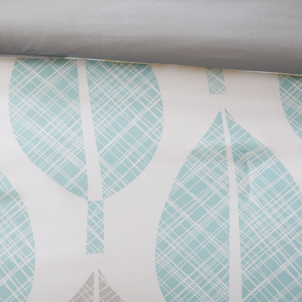 Ensemble de couette 9 pièces Madison Park Essentials Pelham Bay jaune/turquoise avec draps en coton