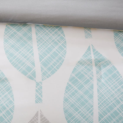 Ensemble de couette 9 pièces Madison Park Essentials Pelham Bay jaune/turquoise avec draps en coton