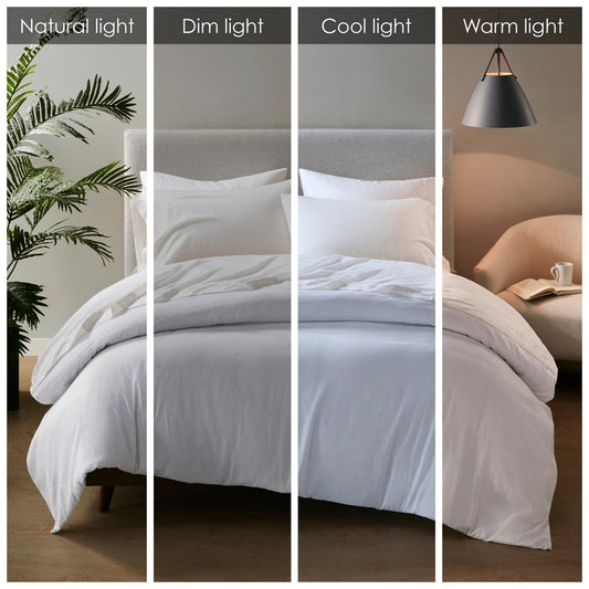 Ensemble de draps 4 pièces en lin mélangé Madison Park