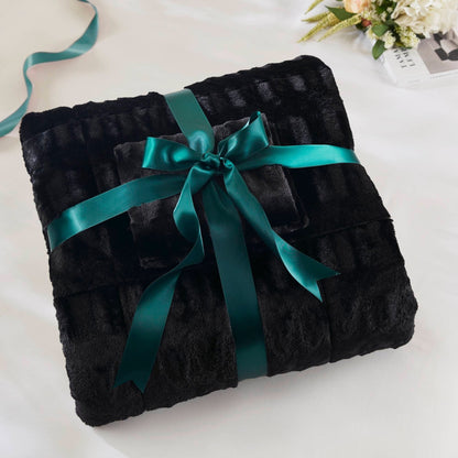 Ensemble de couette en fourrure longue imprimée Madison Park Margot