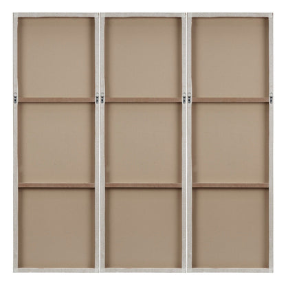 Ensemble de 3 triptyques muraux en résine dimensionnelle peints à la main Madison Park Signature Sunburst