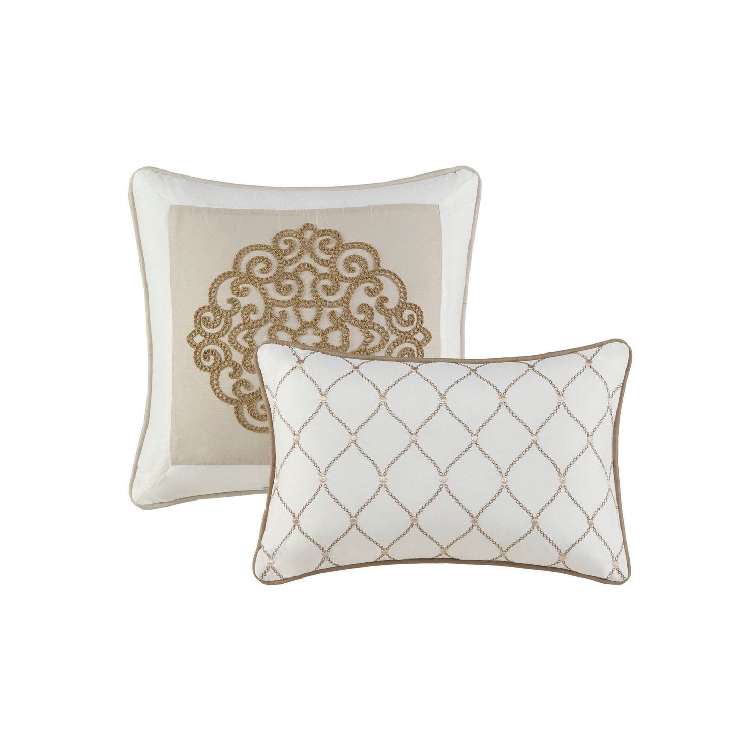 Ensemble de couette en microfibre brodée 8 pièces Madison Park Vera