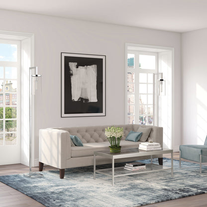 Lampadaire Malva de 67,75 cm de haut avec abat-jour en verre - 11 cm de large