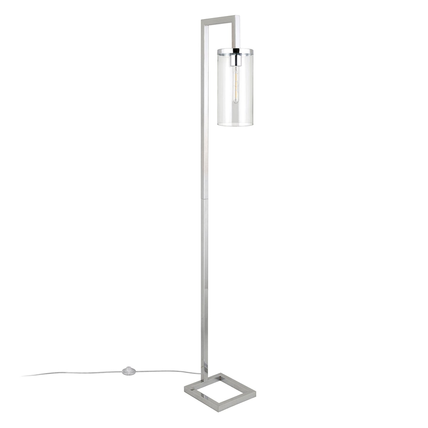 Lampadaire Malva de 67,75 cm de haut avec abat-jour en verre - 11 cm de large