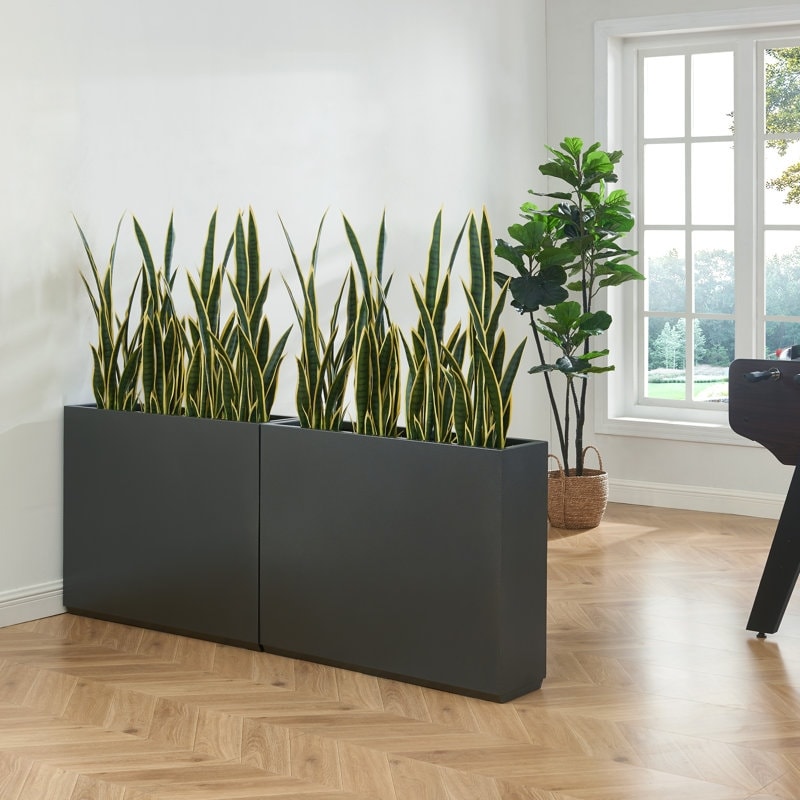 Jardinière métallique robuste pour plantes d'extérieur, 96 x 25 x 76 cm (L x l x H) - 96 x 76 x 25 cm (l x l x H)