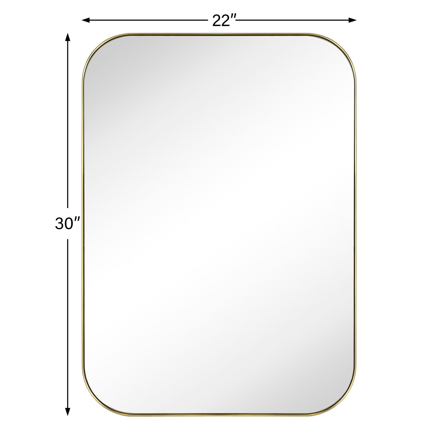 Miroirs muraux arrondis en métal style moderne chic du milieu du siècle TEHOME