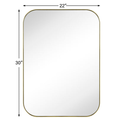 Miroirs muraux arrondis en métal style moderne chic du milieu du siècle TEHOME