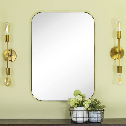Miroirs muraux arrondis en métal style moderne chic du milieu du siècle TEHOME