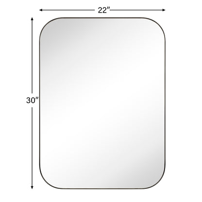 Miroirs muraux arrondis en métal style moderne chic du milieu du siècle TEHOME
