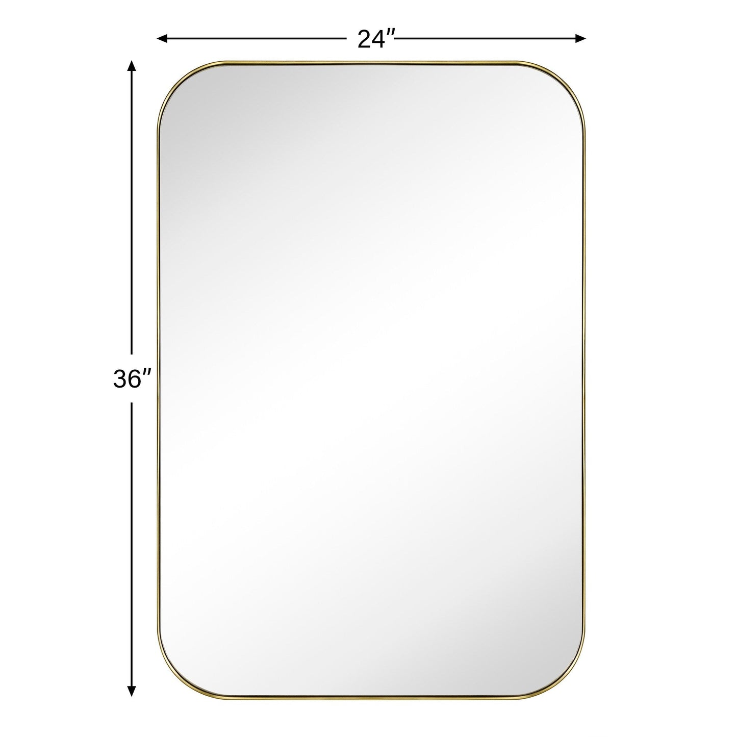 Miroirs muraux arrondis en métal style moderne chic du milieu du siècle TEHOME