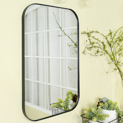 Miroirs muraux arrondis en métal style moderne chic du milieu du siècle TEHOME