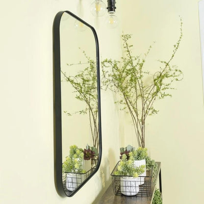 Miroirs muraux arrondis en métal style moderne chic du milieu du siècle TEHOME