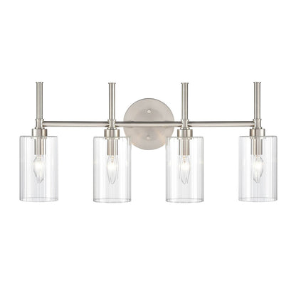 Luminaire de salle de bain Millennium Lighting Chastine avec abat-jour en verre biseauté transparent