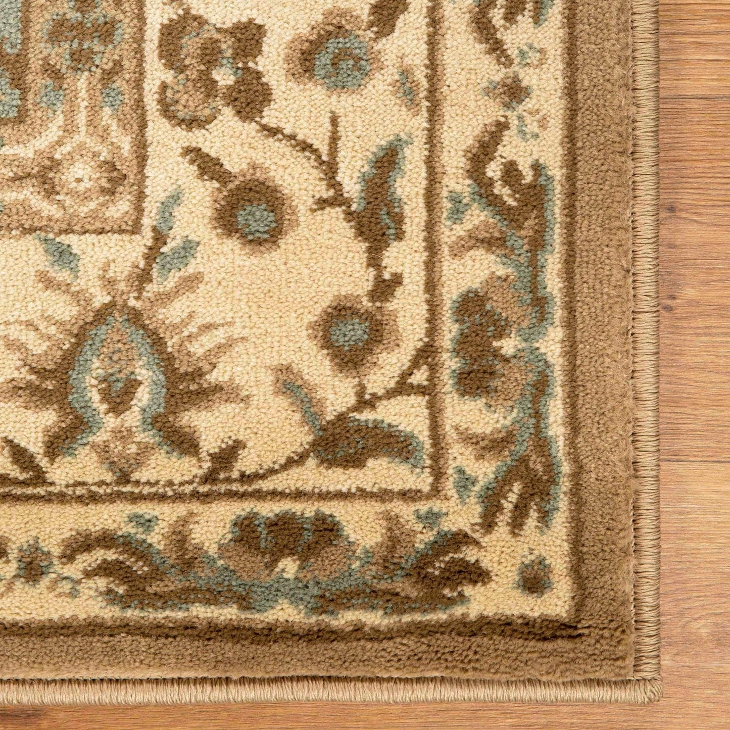 Tapis d'intérieur ou de couloir à motif floral traditionnel Superior Palmyra