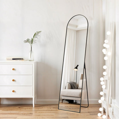 Miroir mural pleine longueur avec verre incassable, sur pied pour chambre ou dressing