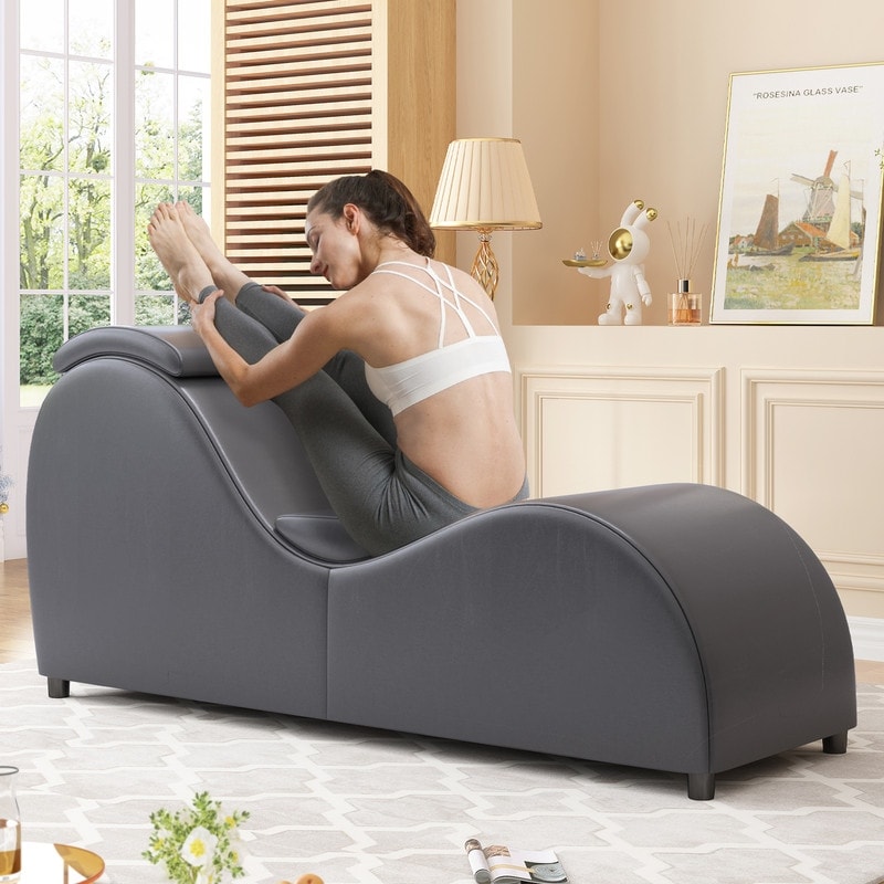 Chaise de yoga d'intérieur Mixoy, chaise longue de yoga incurvée pour adultes, étirements, exercice, détente