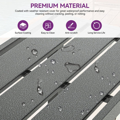 Table de bar en métal Moasis Patio avec roulettes