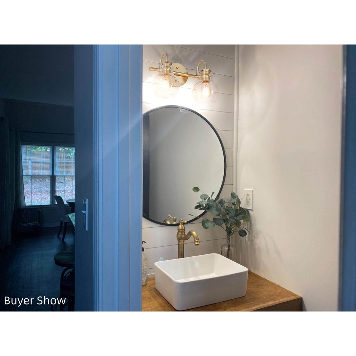 Applique murale moderne en verre à 2/3/4/5 lumières pour salle de bain, design minimaliste