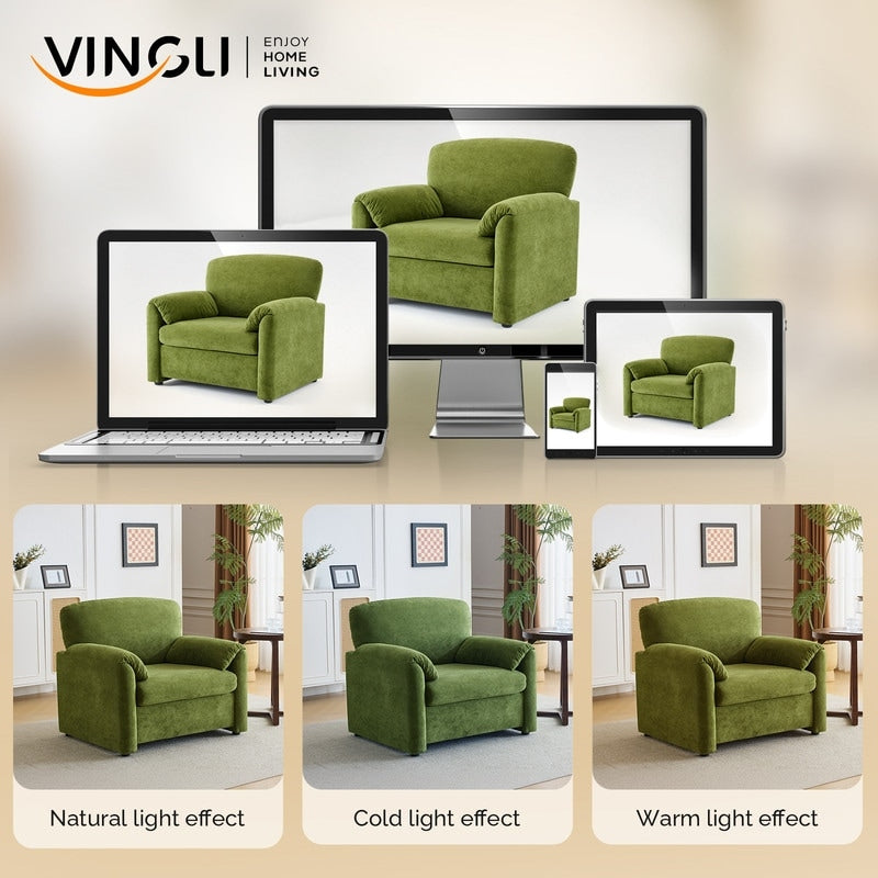 Fauteuil d'appoint moderne à oreilles d'éléphant, siège confortable pour salon et chambre