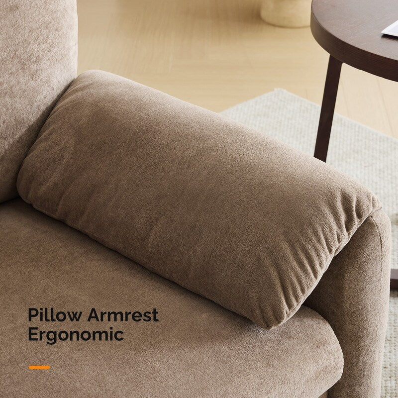 Fauteuil d'appoint moderne à oreilles d'éléphant, siège confortable pour salon et chambre