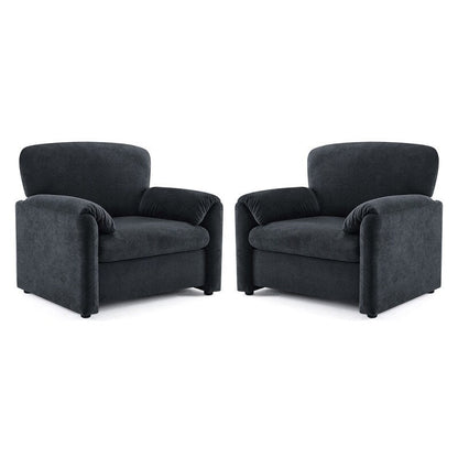 Fauteuil d'appoint moderne à oreilles d'éléphant, siège confortable pour salon et chambre