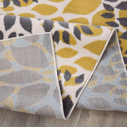 Tapis moderne à motifs floraux circulaires de World Rug Gallery