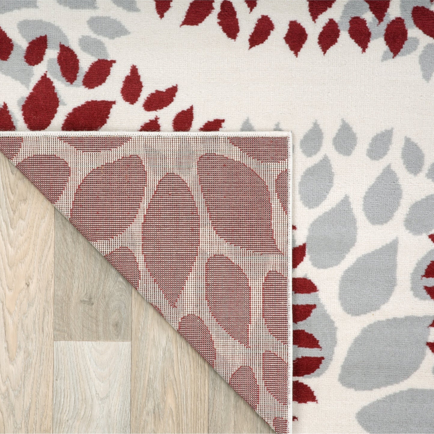 Tapis moderne à motifs floraux circulaires de World Rug Gallery