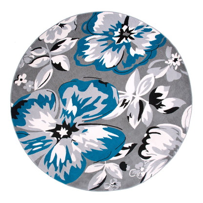 Tapis moderne à motif floral de la galerie World Rug Gallery