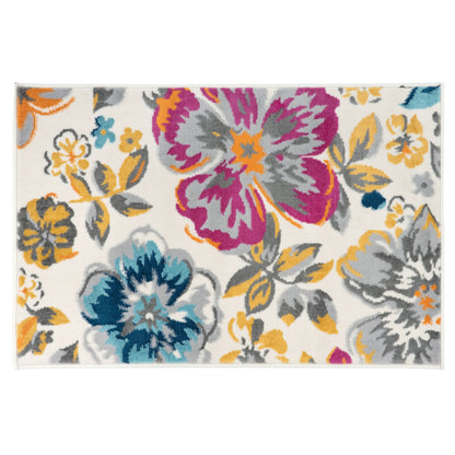 Tapis moderne à motif floral de la galerie World Rug Gallery