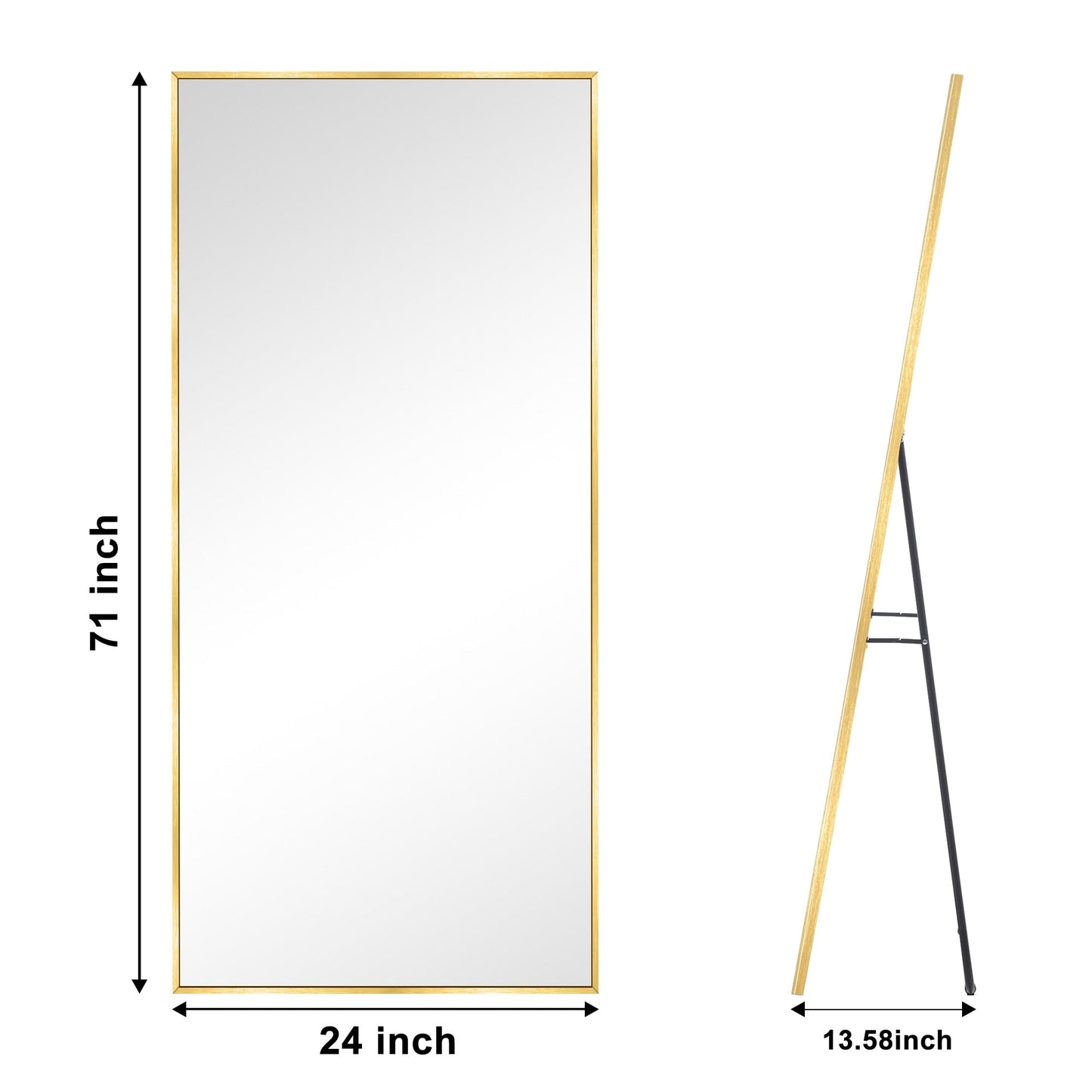 Miroir sur pied moderne pleine longueur