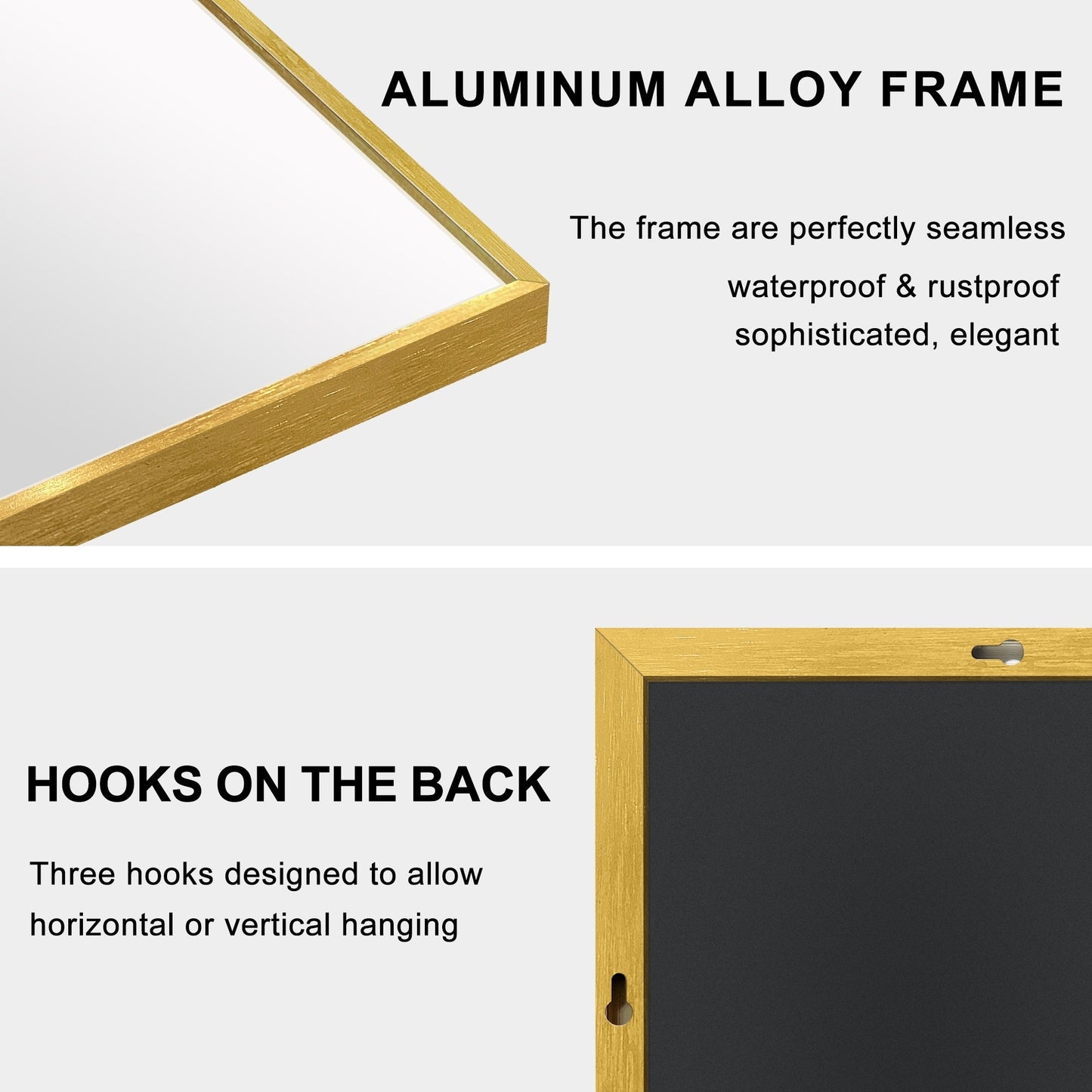 Miroir sur pied moderne pleine longueur