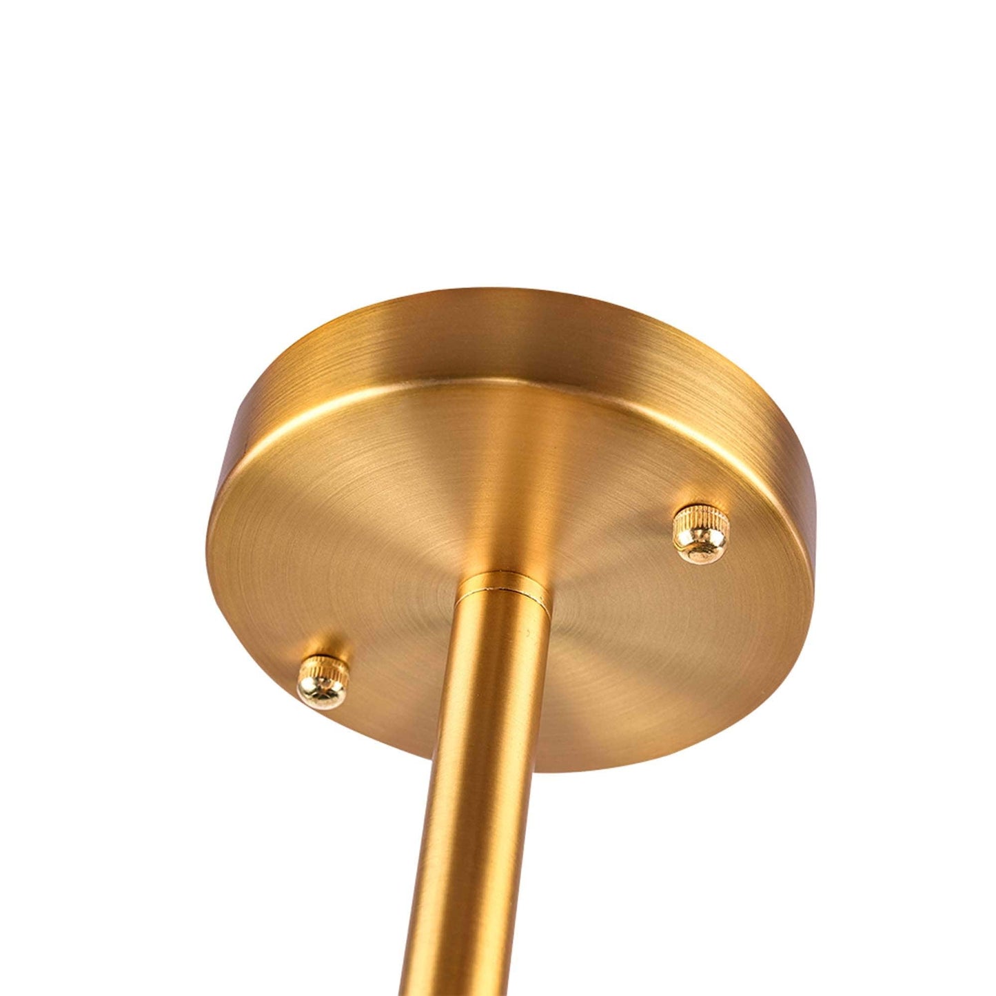 Plafonnier semi-encastré Sputnik noir/doré, idéal pour salon, cuisine, bureau, chambre ou hall d'entrée.