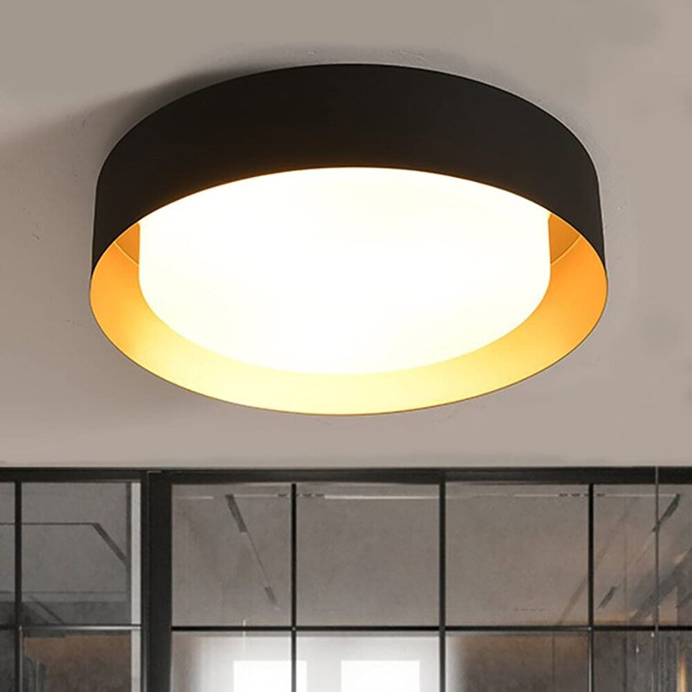 Plafonnier encastré moderne et minimaliste à 2/3/5 lumières avec abat-jour en métal et diffuseur cylindrique