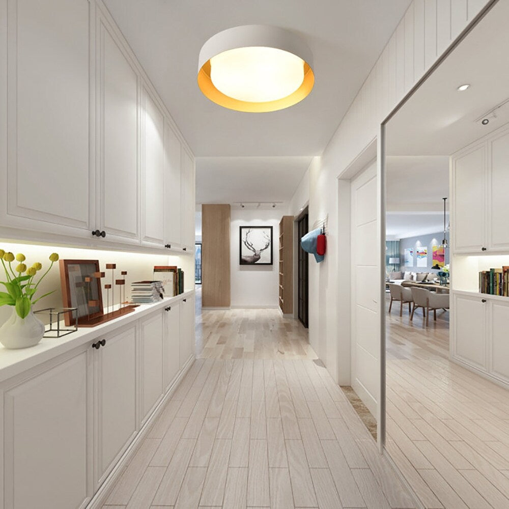 Plafonnier encastré moderne et minimaliste à 2/3/5 lumières avec abat-jour en métal et diffuseur cylindrique